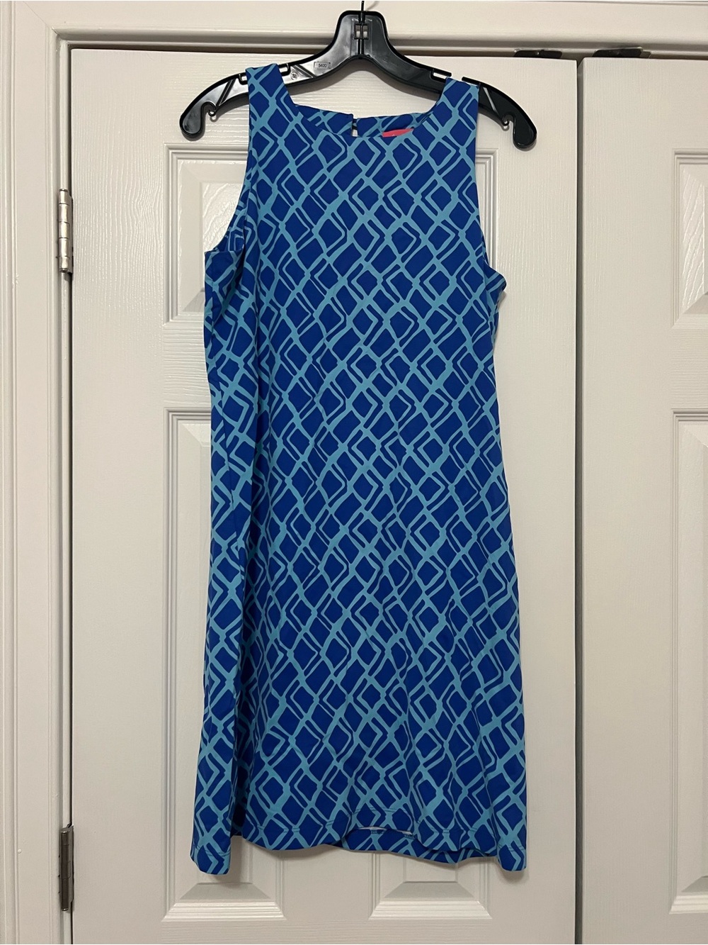 Britt by Britt Ryan Blue Geometric Shift Dress size Small